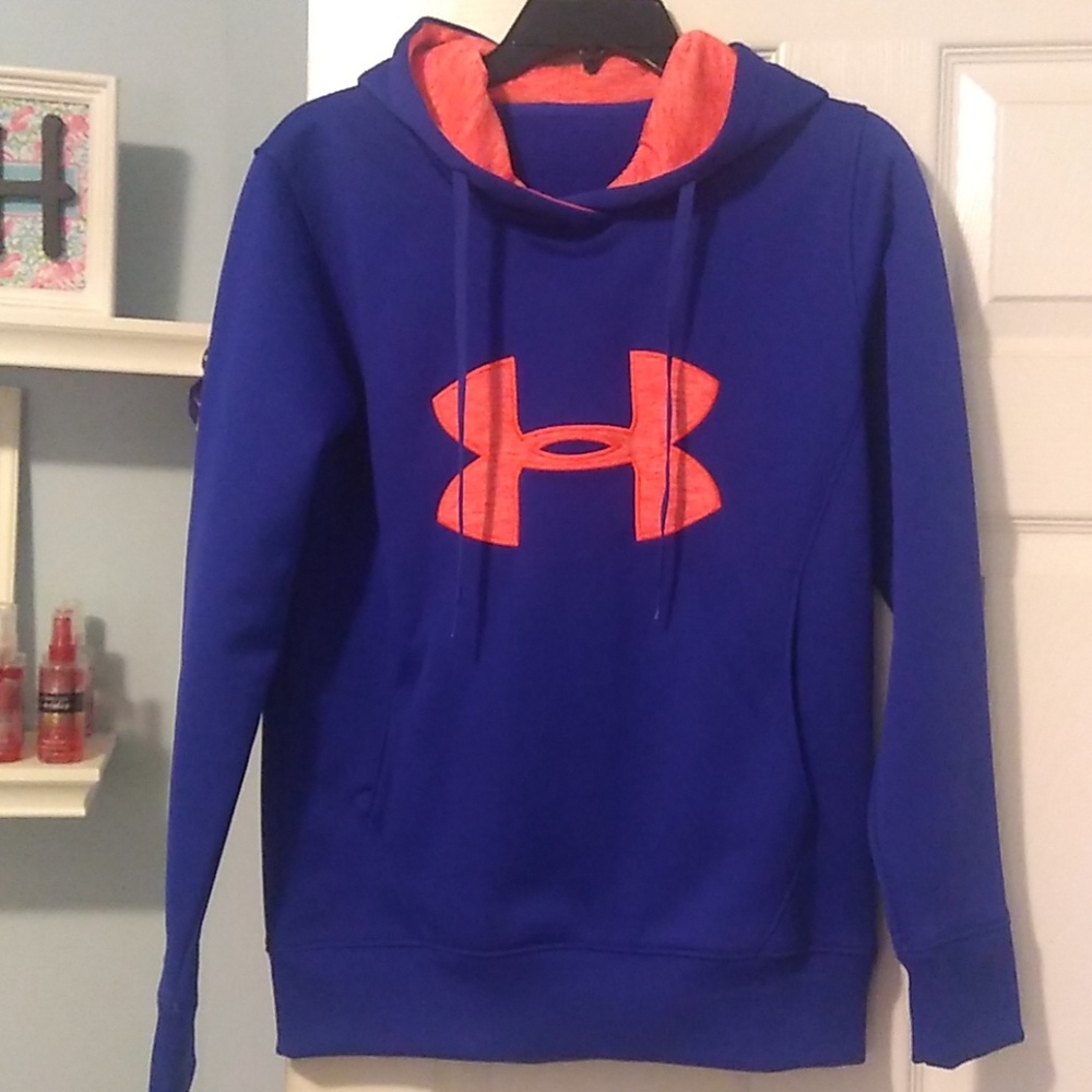 Blue/Coral Underarmour hoodie